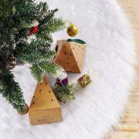 Baumdecke Unterlage Decke Weihnachten Tannenbaum Christbaumdecke Ø 100 cm, weiß Weiss - Weihnachtsbaumdecke für Tannenbaum, Weih